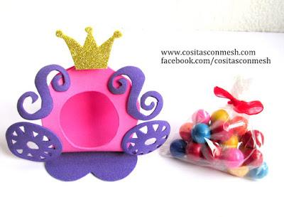 Aprende cómo hacer hermosos dulceros y centros de mesa princesa sofía