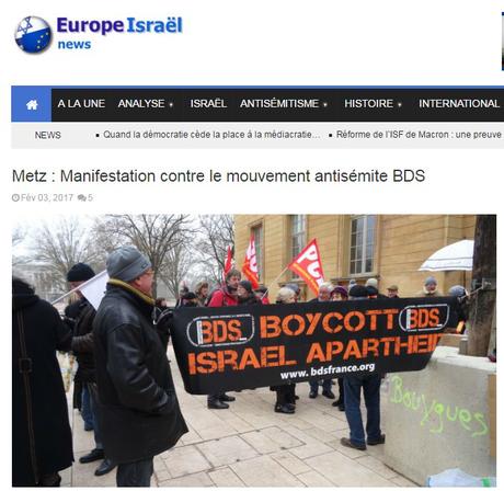 Metz: combatiendo al odio del BDS en las calles.