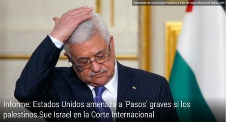 USA advierte al ente palestino.