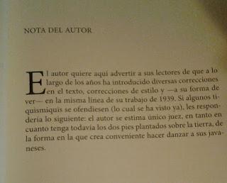 notas, aclaraciones,dedicatorias.