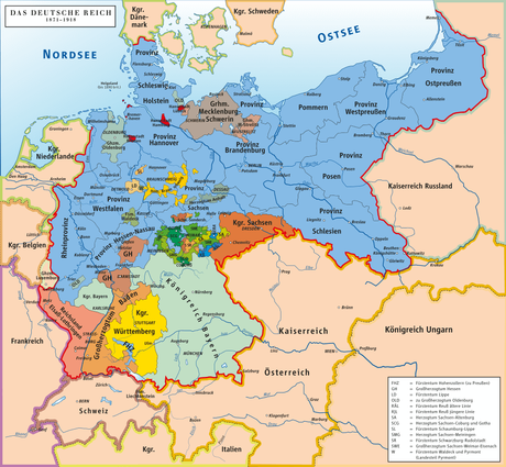 “Alemania” no existe: Historia territorial alemana