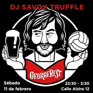 Pinchada atronadora y sideral de Dj Savoy Truffle en el George Best Club de Valencia.