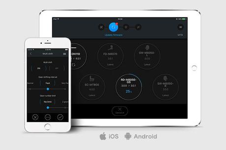 Shimano E-Tube, la aplicación para personalizar los grupos Di2 tambien disponible para Android