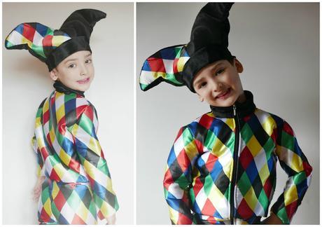 Disfraz de arlequín para niños