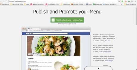 ¿Cómo mostrar el Menú de tu restaurante en Facebook?