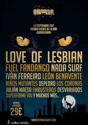 Festival Gigante 2017: León Benavente, Fuel Fandango, Niños Mutantes, Desvariados...