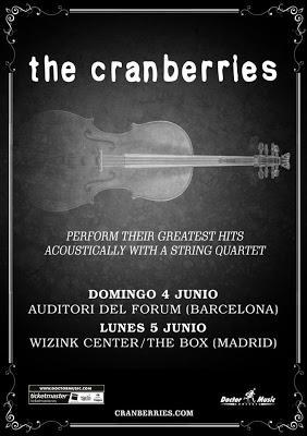 The Cranberries, con cuarteto de cuerda en junio en Barcelona y Madrid