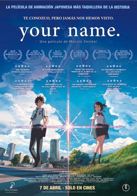 Your name. El 7 de Abril 2017 en Cines