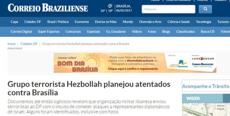 Hezbolah apunta a diplomáticos israelíes en Brasil.
