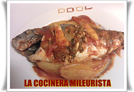 Doradas al horno con Patatas