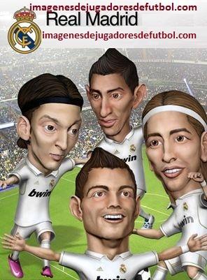 jugadores de futbol en caricatura madrid