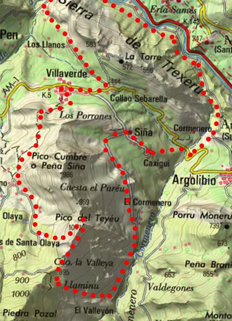 PICO TEYEU DESDE SANTILLAN POR CUENYE MALA Y BEYU PEN