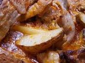 Conejo asado mojo rojo