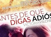 Reseña: Antes digas adiós Victoria Vílchez