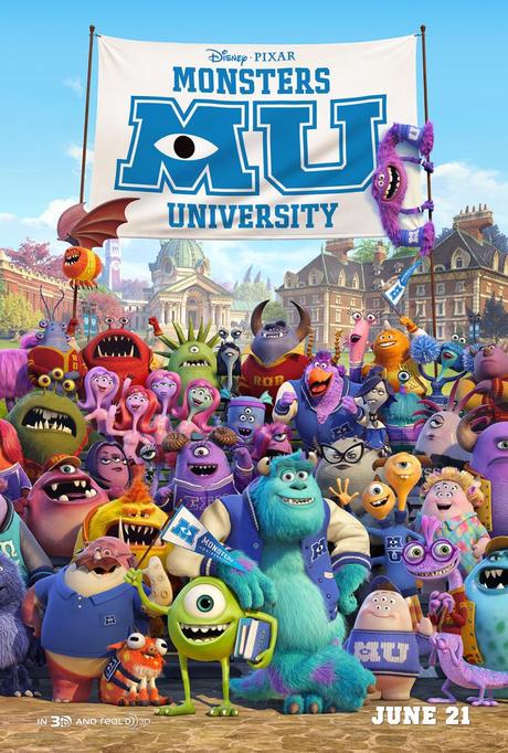 póster monstruos university