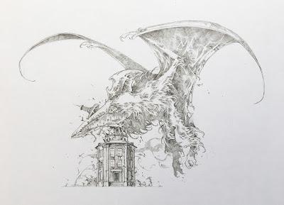 Los bocetos a tinta de Ivan Belikov