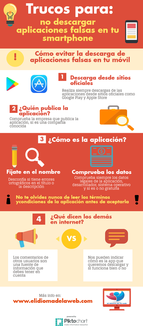 Tips para no descargar aplicaciones falsas