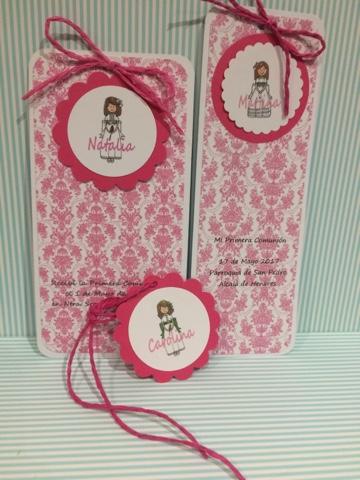 Recordatorios comunión :estampado 