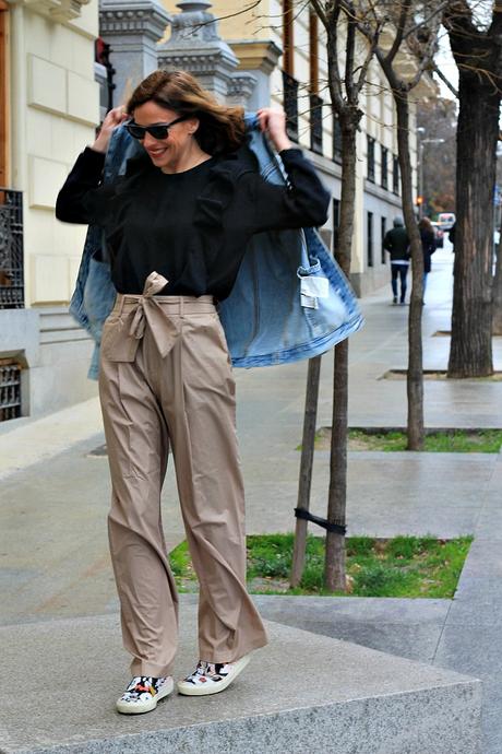 chinos & denim jacket