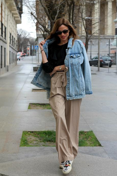 chinos & denim jacket