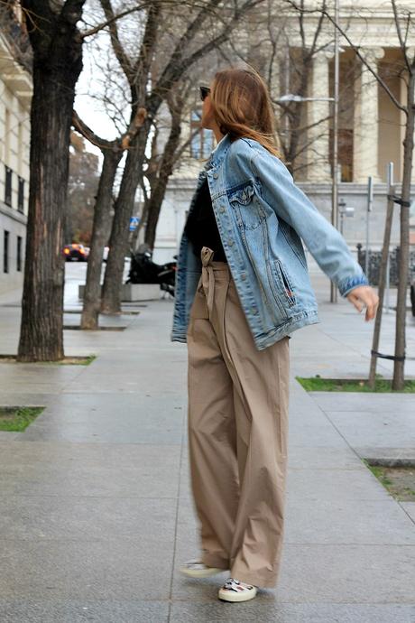 chinos & denim jacket