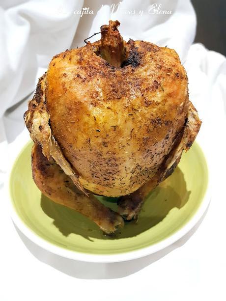 Pollo sentado a la cerveza