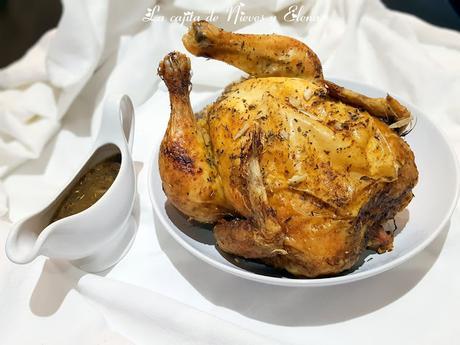 Pollo sentado a la cerveza