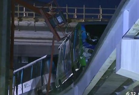 Lamentable accidente del Metromover de Miami deja un muerto y un herido