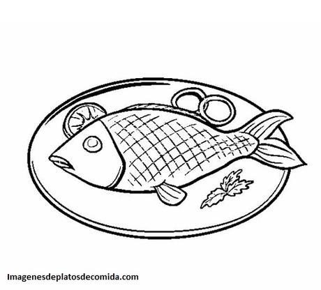 dibujos de comidas tipicas pescado