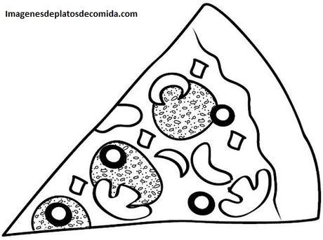 dibujos de comidas tipicas pizza