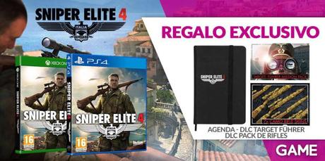 GAME anuncia los incentivos y regalos exclusivos por la reserva de Sniper Elite 4