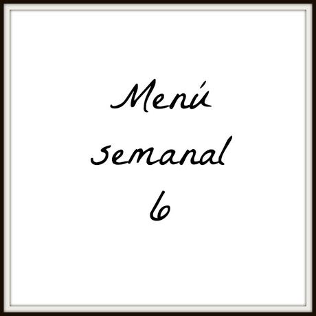 Menú semanal VI