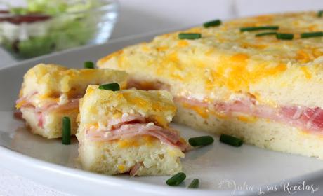 RECETA - Pastel de pan de molde al horno