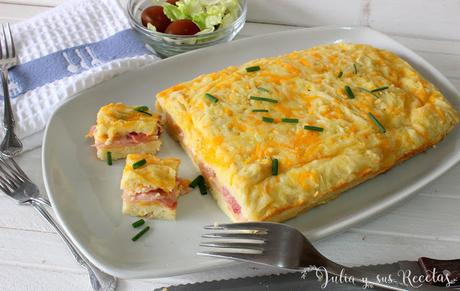 RECETA - Pastel de pan de molde al horno