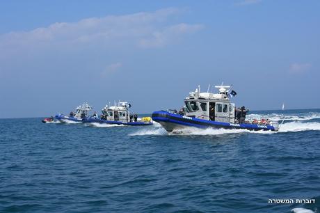 Nuevos botes y lanchas para la policía israelí.