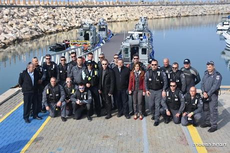 Nuevos botes y lanchas para la policía israelí.