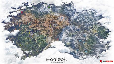 Se filtra el mapa de Horizon Zero Dawn