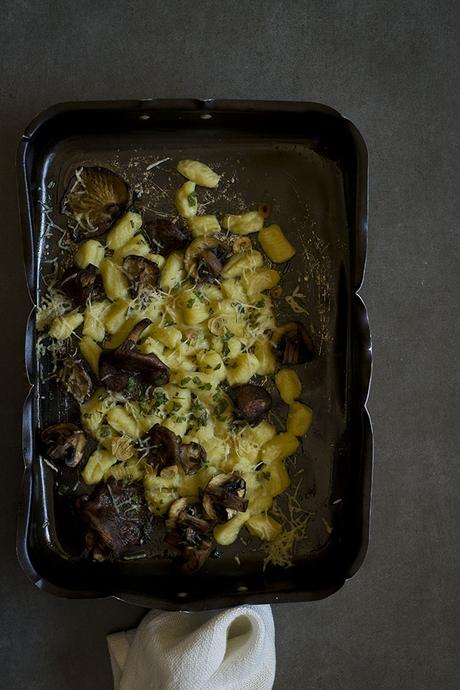 GNOCCHI AL HORNO CON SETAS