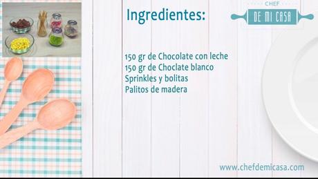 Ingredientes Menu San Valentin 3 - Piruletas de Chocolate