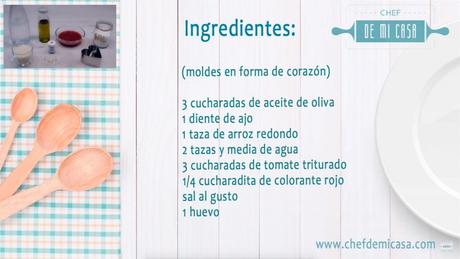 Ingredientes Menu de San Valentin 1