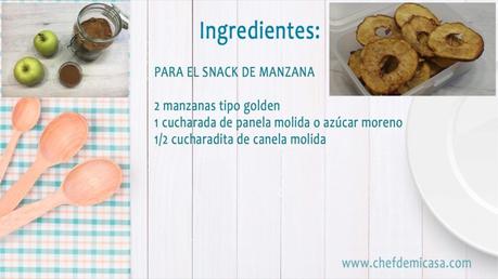 Snacks Saludables - Snacks de Manzana