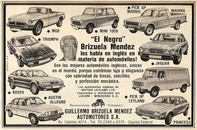 Los autos de Brizuela Méndez