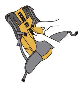 Mochila con regulación de talla