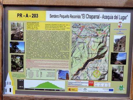 cartel ruta senderismo