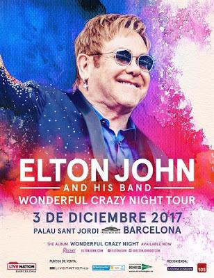 Elton John actuará el 3 de diciembre en el Palau Sant Jordi de Barcelona