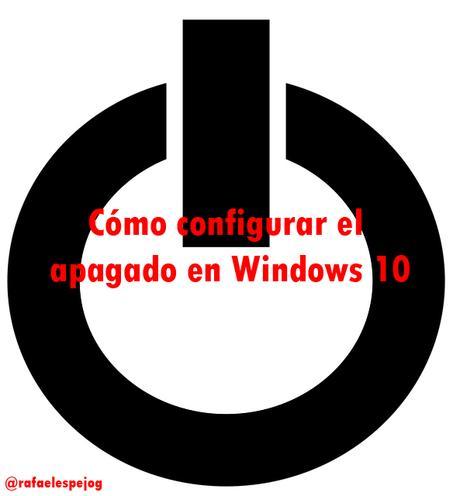como configurar el apagado en windows 10