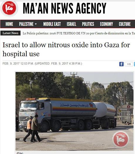 Israel permite la entrada de anestesia a Gaza.