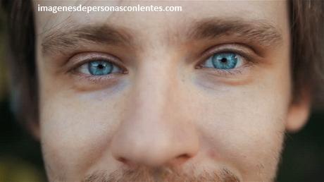 imagenes de lentes de contacto azules naturales