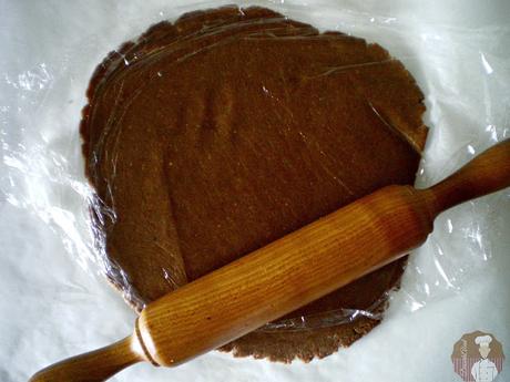 Pastas surtidas con  harina de avena y nocilla : Estirado de masa para cortar