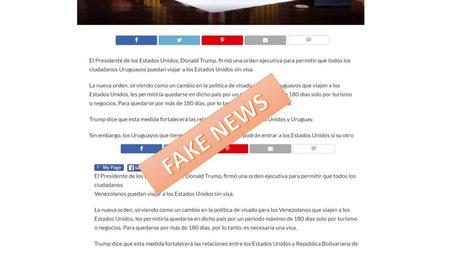 Circulan noticias falsas sobre viajes sin visa a EEUU
